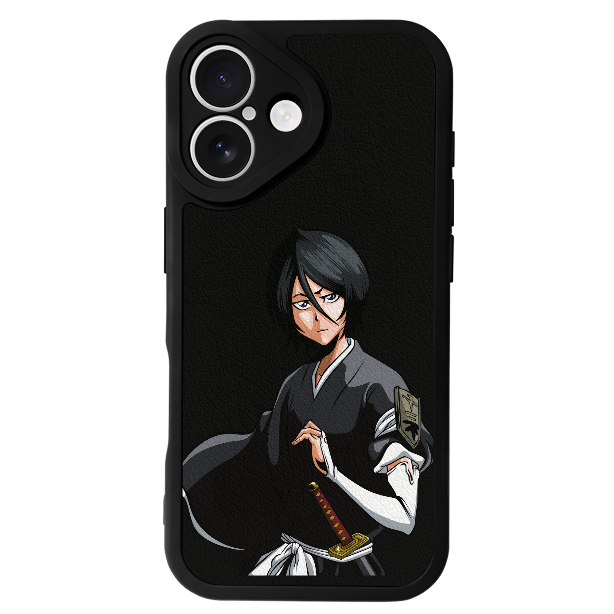 （画像用） ブリーチ 朽木ルキア BLEACH Kuchiki Rukia 【iPhone 16シリーズ対応】シリコンスマホケース（レザー調） 材質：シリコン